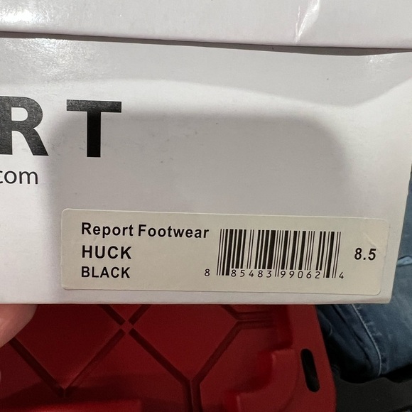 Report black med tall‎ boots women’s HUCK 8.5 8 1/2 NEW NIB - Picture 4 of 7